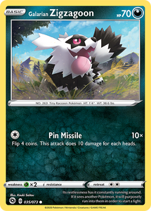 Galarian Zigzagoon 035 - Booster Games
