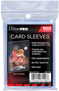 Soft Card Sleeves 2-5/8″ X 3-5/8″ - Booster Games
