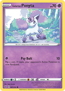 Galarian Ponyta 081 - Booster Games