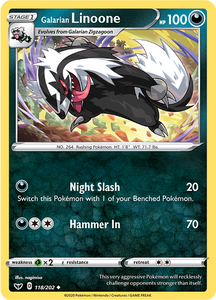 Galarian Linoone 118 - Booster Games