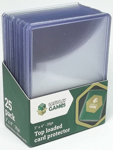 Top Loaded Card Protector 3"x4" 35pt - 25Pack - Booster Games